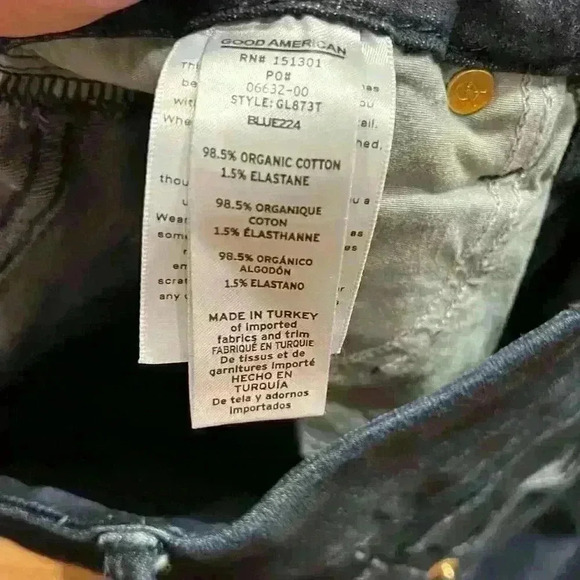 Good American Good Leg Denim Jeans Size 6 / 28 Skinny Stretchy High Rise NWOT - Picture 4 of 7